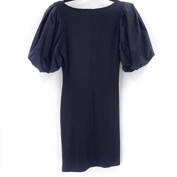 GESTUZ NemaGZ Puff Sleeve Sheath Dress Black - Picture 5 of 7